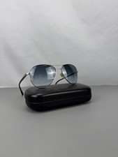 Louis Vuitton Monogram Lens Aviator Sunglasses Silver Frame Italy Case Bag