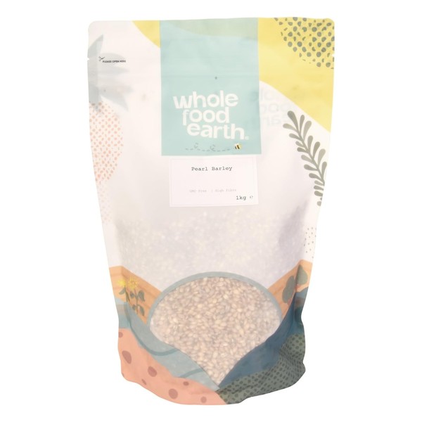Pearl Gerste 1 Kg - Wholefood Earth - Gmo-Frei, Vegan, Zuckerfrei, Milchfrei-image