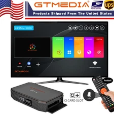 8K FTA DVB-S2X/T2/C Satellite TV Receiver 4:2:2 Video Decoder H.265 Smart TV Box