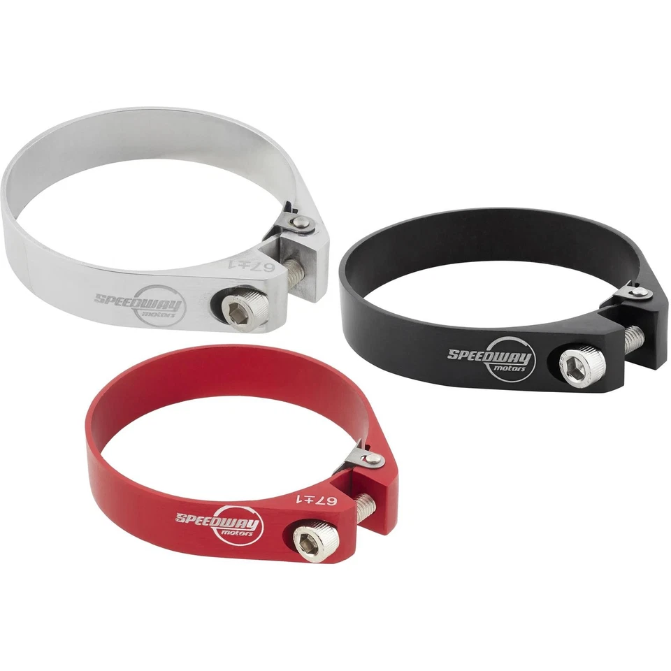 Abrazadera de manguera turbo de admisión de aire de aluminio Billet, 2,75 pulgadas, roja Foto 2 de 4