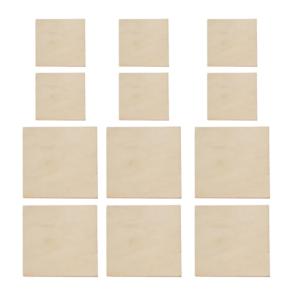 Blocchi Quadrati in Legno Cubi di Legno Naturali Artigianato Fai -da -te Decorazioni per la Casa Fatti a Mano per Bambini e Artisti (20 mm (20 pezzi