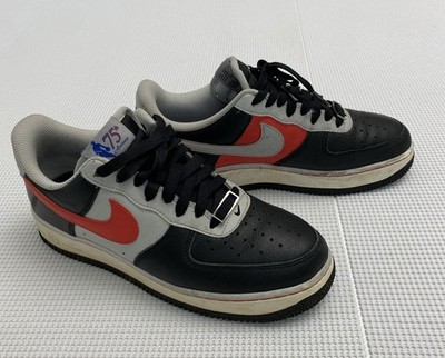 NBA Nike Air Force 1 '07 75th Anniversary Trail Blazers Sneakers Black Red 7.5