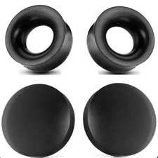 1 PAIR Ear Plugs Gauges Black Areng Wood Double Flare Saddle Organic Natural