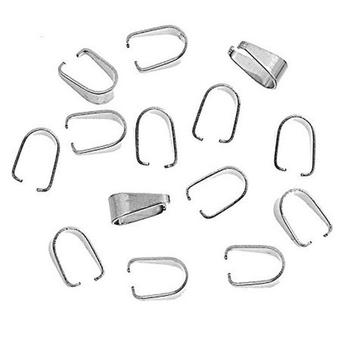 Stainless Steel Pendant Clips Clasps Metal Hook Connector Jewelry Findings 20pcs - Picture 3 of 14