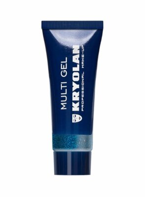 Kryolan Glittergel Blau fein - Effektvoll funkelndes Glitzergel für Körper und