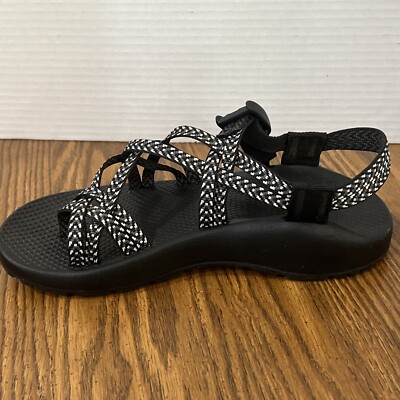 ちゃこ Chacos Womens Sandals Z Cloud Double Strap Black White J106266w