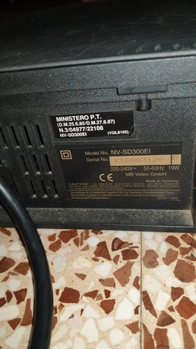 Vhs Player Videorecorder Panasonic NV-SD300Eİ-U getestet - Bild 6 von 10