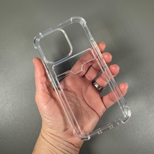 Funda para iPhone 14 Pro - Básica Transparente | Bolsillo para Tarjeta de Identificación | Ajuste Delgado y Agarre Flexible - Imagen 2 de 14