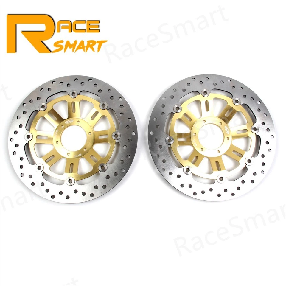 Rotores de disco de freno delanteros + pernos de montaje M6 para Honda CB-1 CB1 CB400F 1989 1990 Foto 4 de 4