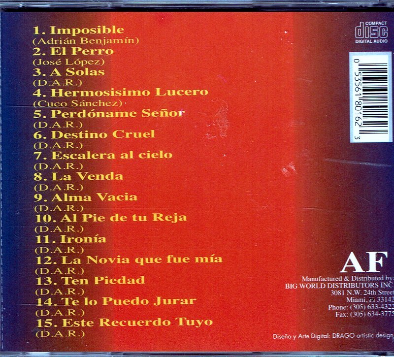 Odilio Gonzalez Lo Mejor del Jibarito de Lares (15 Exitos) BRAND