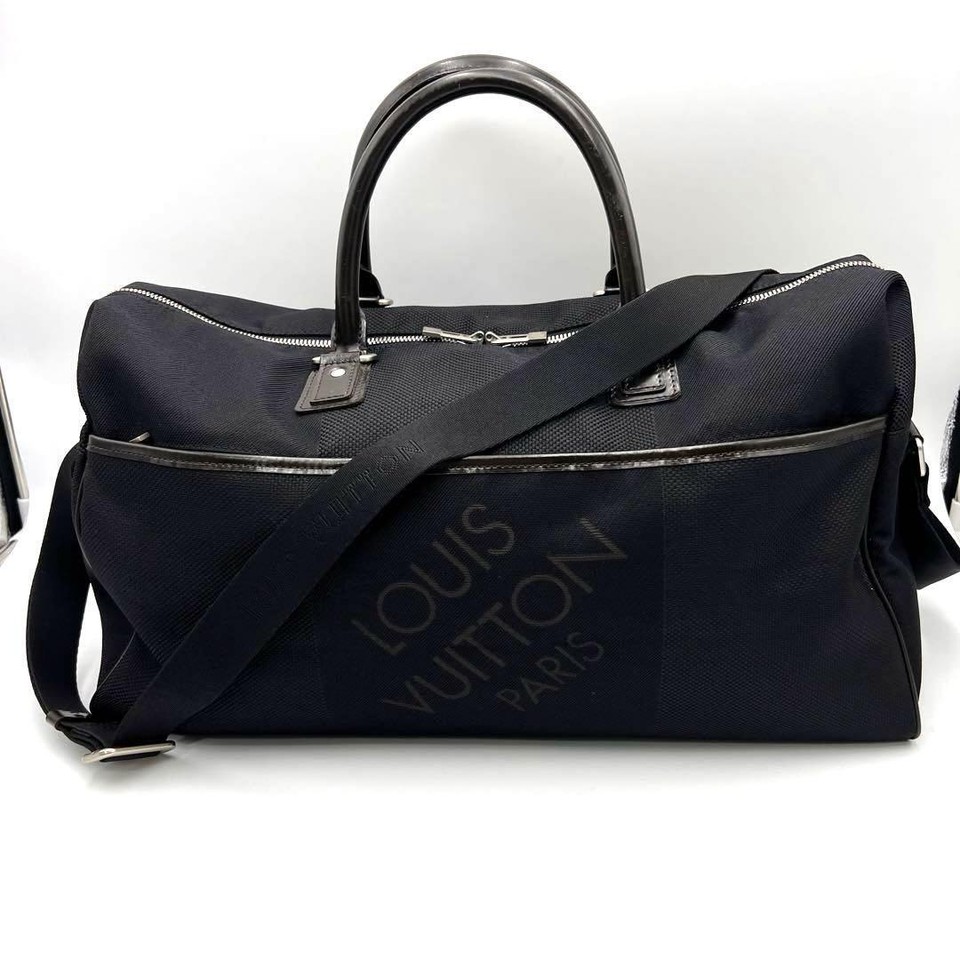 Louis Vuitton Boston Bag Black Large Damier Jean Men's bag eBay