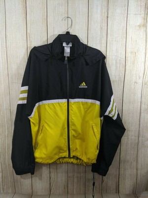 adidas black yellow jacket