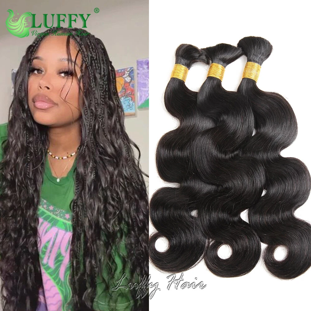Body Wave Hair Bulk 100 Remy Human Hair For Braiding No Weft