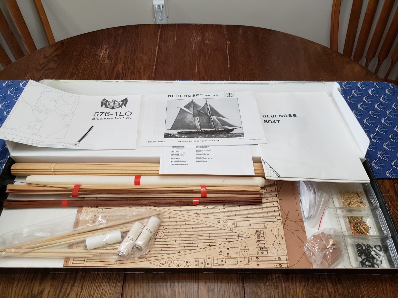 Billing Boats 576 -Bluenose- 1:65 Scale Model Fishing Schooner Laser Cut 30 Inch