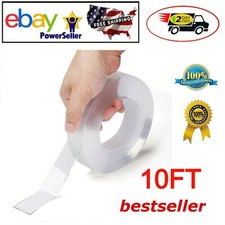 Double Sided Mounting Alien Tape Nano Tech Instantly Locks Without Screws 10'