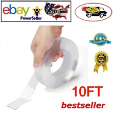 Double Sided Mounting Alien Tape Nano Tech Instantly Locks Without Screws 10'