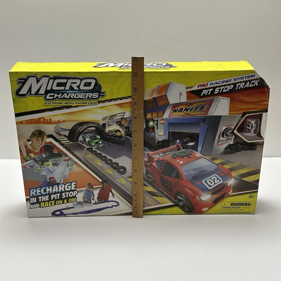 Micro Chargers Electronic Micro Racing Cars PRO RACING SYSTEM PIT STOP TRACK - Image 4 of 4