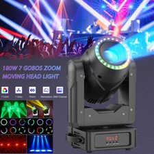 200W Moving Head Light W/Light Strip Beam DMX Gobo Light DJ Disco Bar Party Club