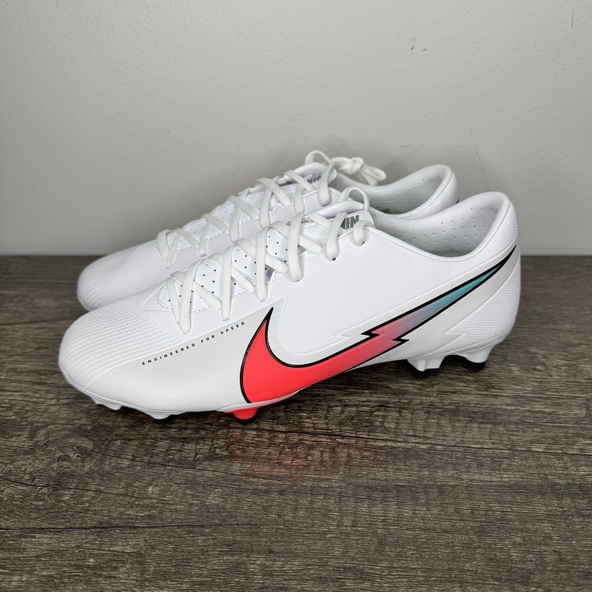 Nike サッカーシューズ ホワイト Nike Air Zoom Mercurial Superfly IX Pro FG - White/Bright Crimson