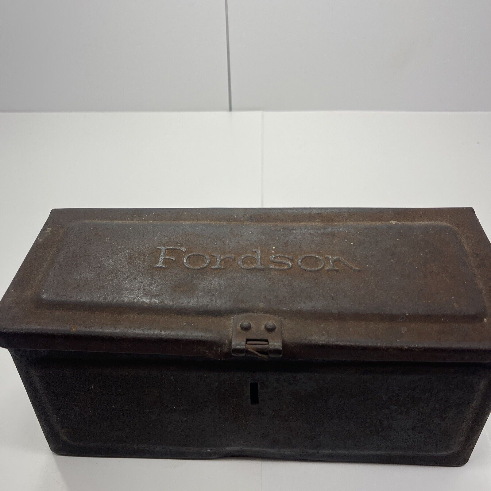 Vintage Ford Fordson Tractor Tool Utility Box Antique Farm Collectible  1910s-20s