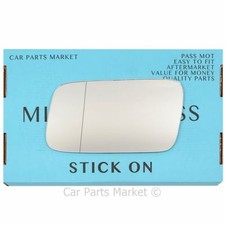 Wide Angle Left hand side wing door mirror glass for Toyota MR2 1984-1989