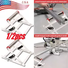1/2PCS Adjustable Cutting Machine Support Frame Table Saw Stand Roller Support
