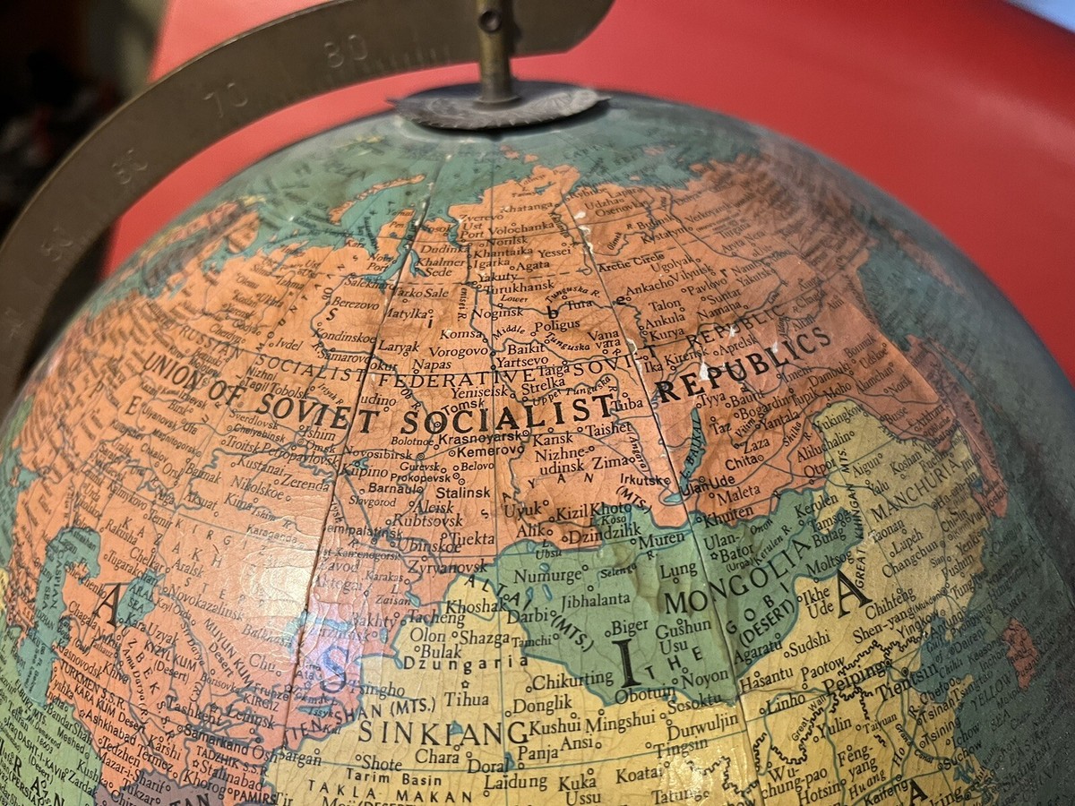 Vintage 12” Repogle Reference Globe USSR | eBay