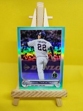 2022 Topps Chrome Aqua Refractor Shingo Takatsu Tokyo Yakult Swallows #d 102/199