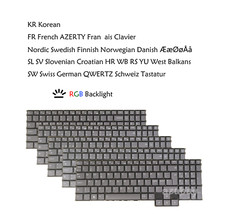 Keyboard For Lenovo Legion 5 Pro 16ARH7, 5 Pro 16ARH7H, 82RY 82RG, RGB Backlight