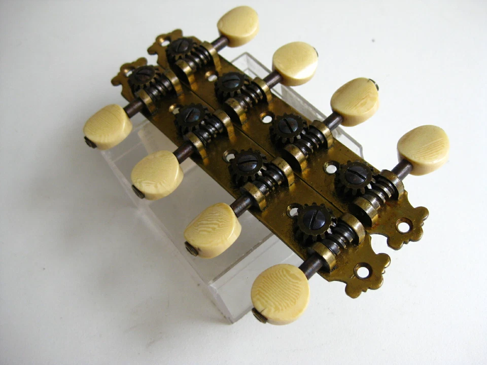 Vintage 30's Emory Vega Weymann Mandolin Tuners Pegs Set for Project / Repair - Image 3 of 4