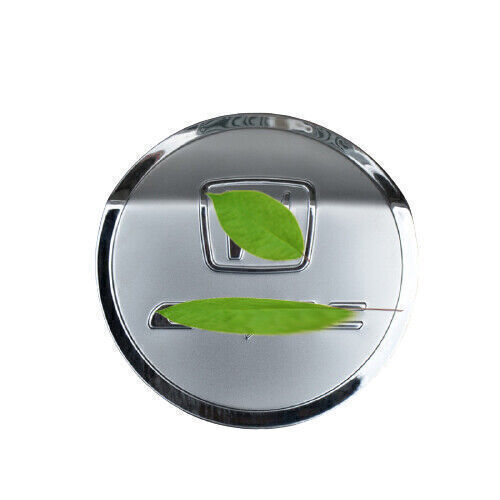 Steel Silver Outside Fuel Oil Tank Cap Cover Trim For Honda Civic 9Th