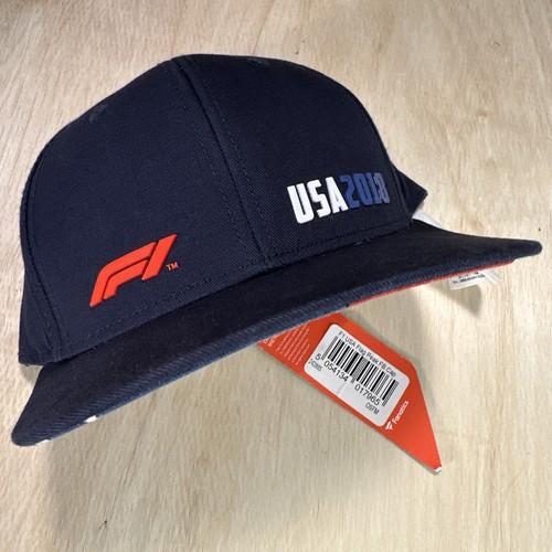 New 2018 USA Grand Prix Hat Snapback Cap F1 Formula 1 American Flag NWT Logo - Picture 11 of 17