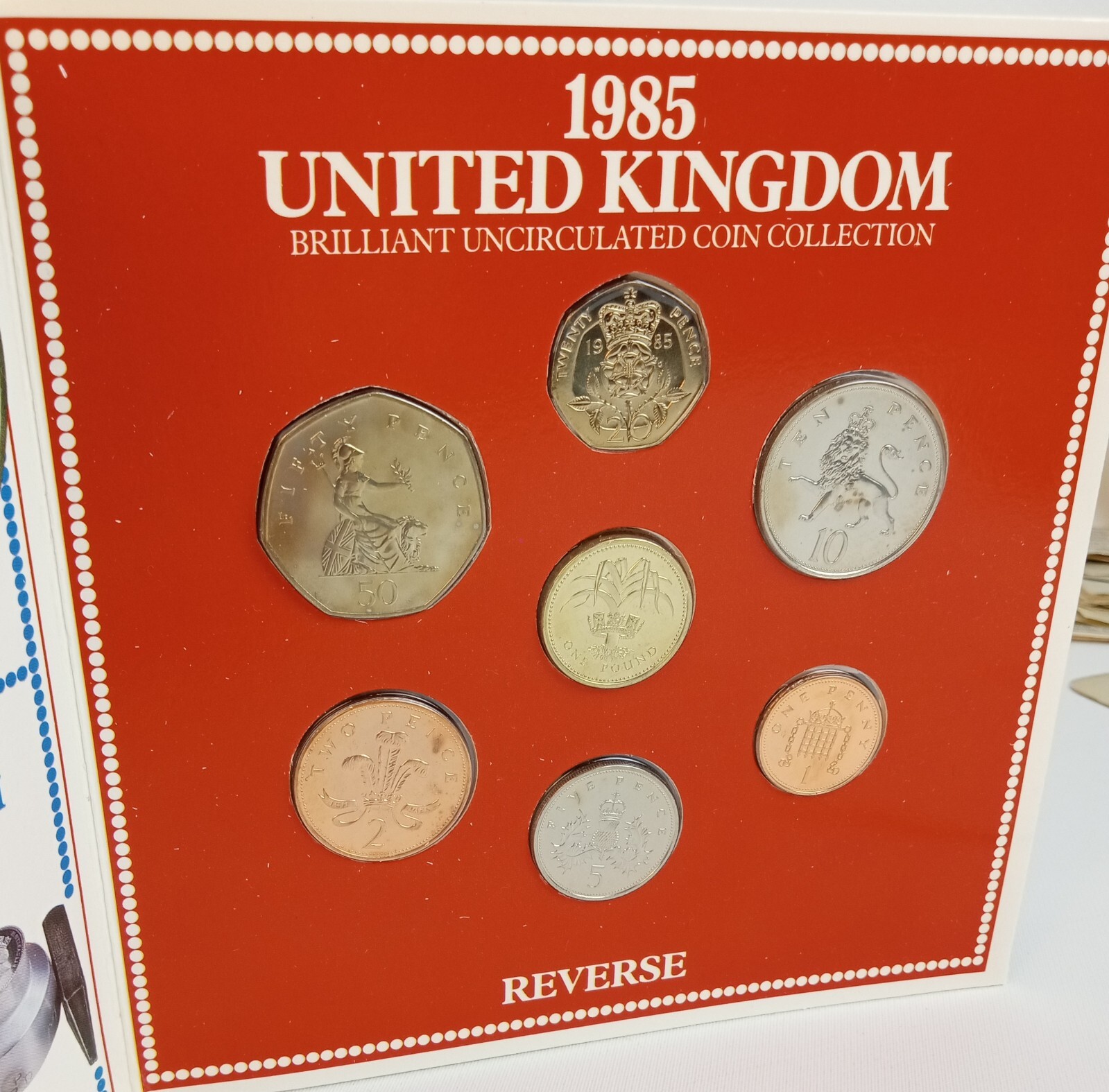 1984 - 1985 - 1986 - United Kingdom Brilliant Uncirculated Coin Collection Sets
