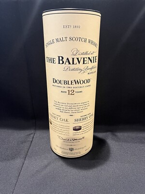 The Balvenie Doublewood 12 Year Old Scotch Whiskey Canister Empty