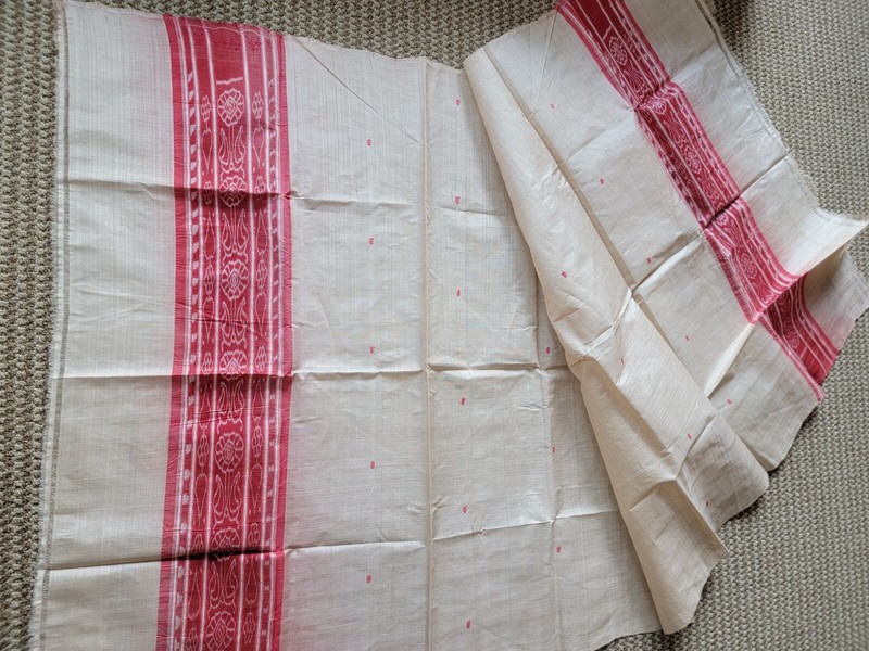 Incredible Rare Antique Indian Hand-Woven Silk Shawl