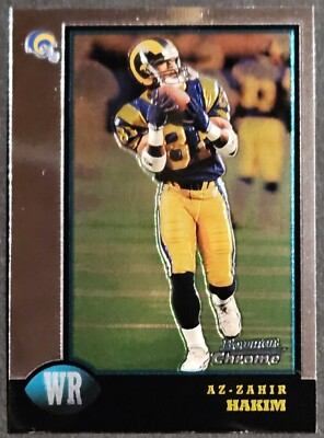 1998 Bowman Chrome #193 Az-Zahir Hakim Rookie RC St. Louis Rams | eBay