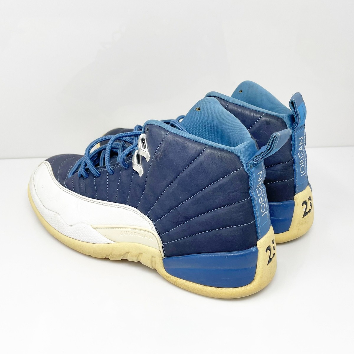 Nike Mens Air Jordan 12 130690-404 Blue Basketball Shoes