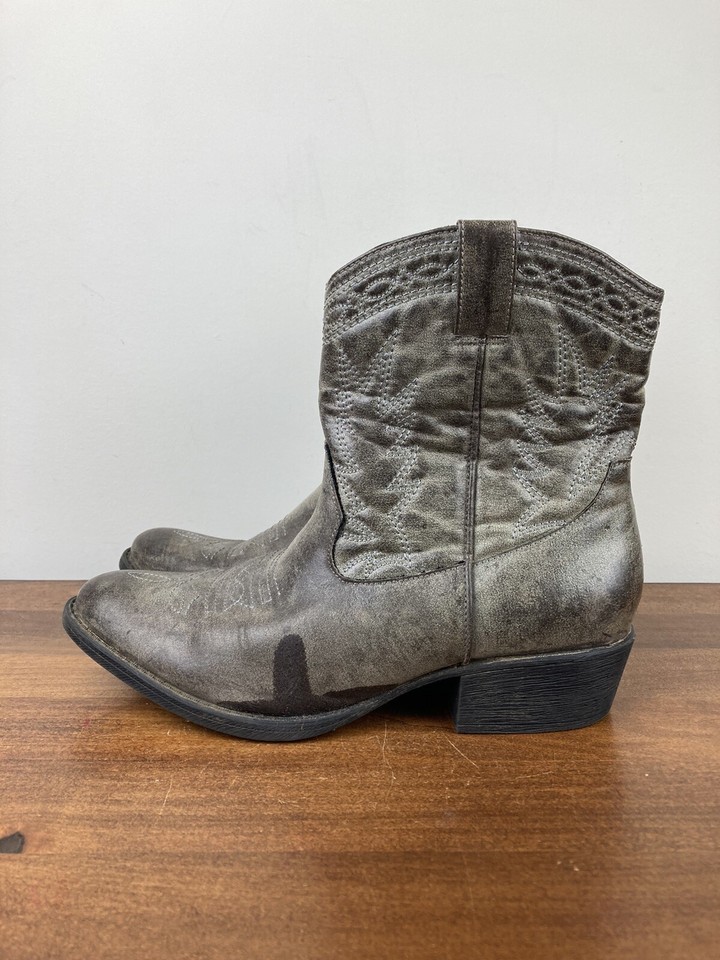 Coconuts By Matisse Pistol Women’s Western Boot Ankle SideZip Brown Size 9.5M eBay