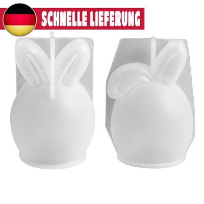 Easter Rabbit Casting Mould Bunny Aromatherapy Candle Mold for Party Decoration