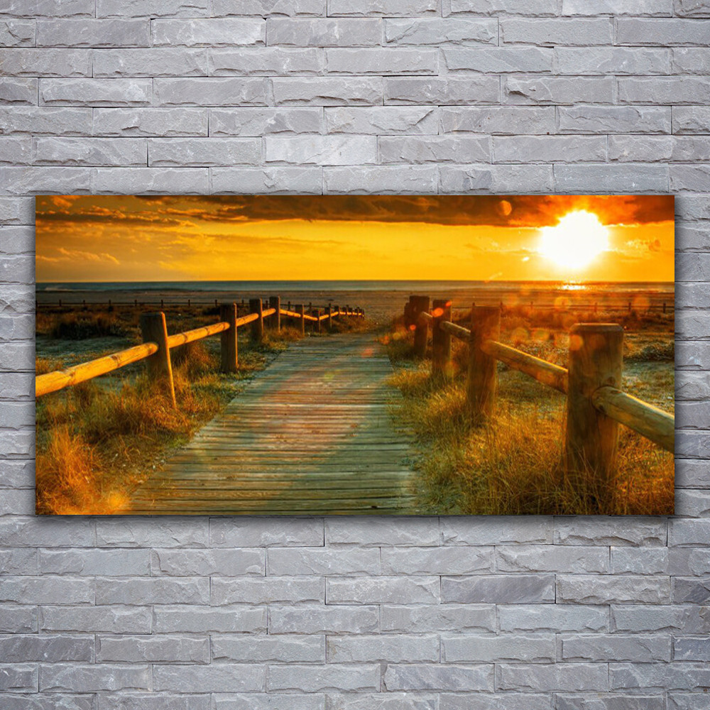 Photo sur toile 120x60 architecture sun way grand tableau déco prêt à suspendre