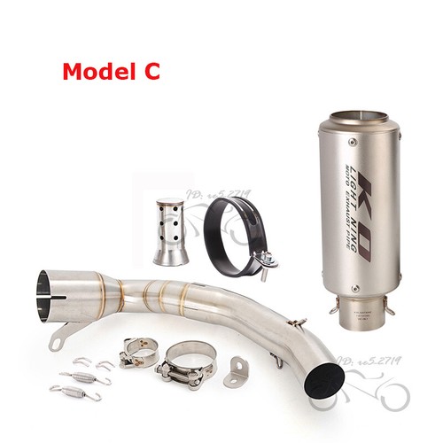 Slip on System Exhaust Mid Pipe Loud Muffler Modified for DUKE 200 2020-2023 - Picture 7 of 12