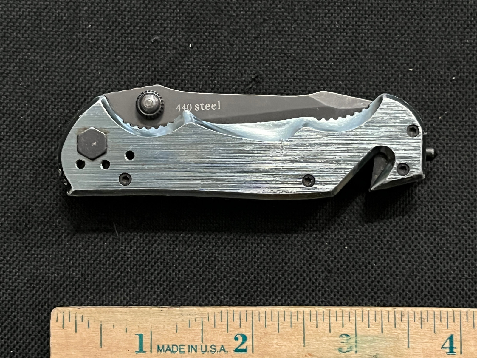 SOG FLASH TANTO Folding pocket Knife 440 Stainless Steel in Blue eBay