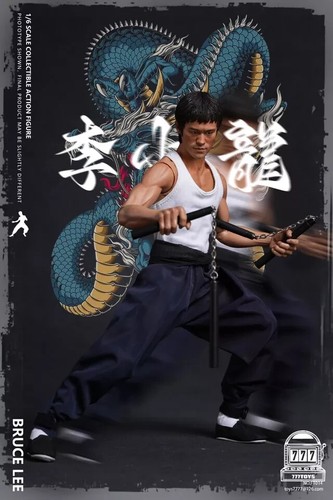 Nueva figura de acción coleccionable 777TOYS FT014 1/6 Bruce Lee 12" en stock - Imagen 2 de 17
