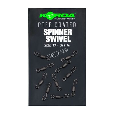 Korda PTFE Spinner Swivel Size 11 - Wirbel, Teflon Wirbel, Karpfenwirbel, Wirbel