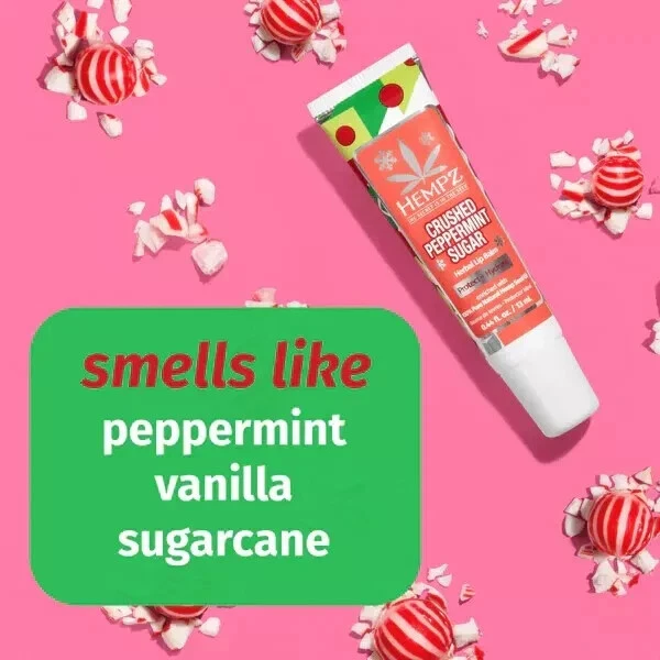 Bálsamo labial ultra hidratante azúcar menta triturada cáñamo - Paquete de 3 / Nuevo 2024 Foto 4 de 4