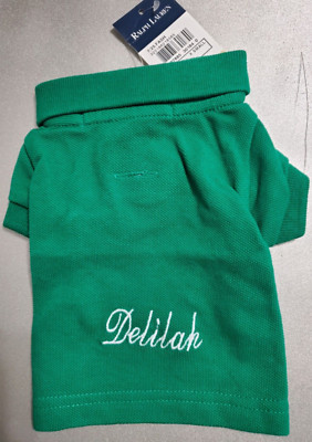 RALPH LAUREN COTTON MESH ICONIC PONY DOG GREEN POLO SHIRTS/OUTFIT