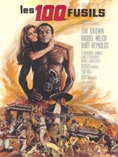 100 RIFLES French Grande movie poster 47x63 RAQUEL WELCH JIM BROWN REYNOLDS NM