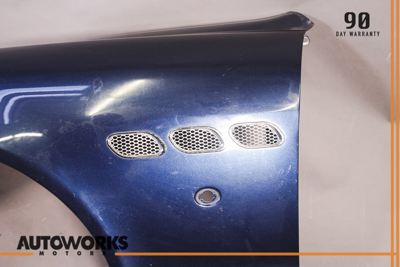 03-13 Maserati Quattroporte M139 Front Left Driver Side Fender Wing Blue OEM
