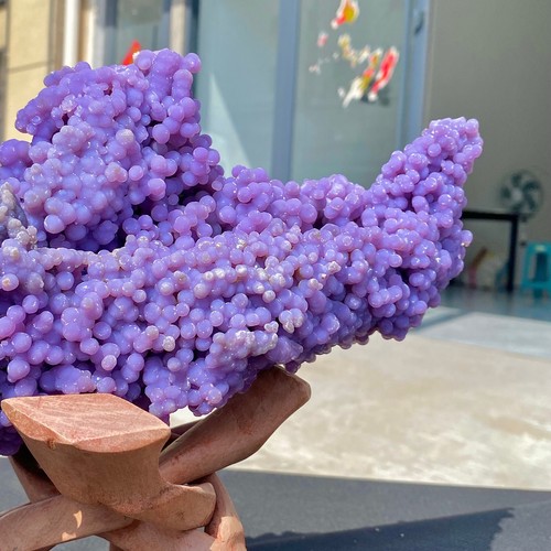 Natural Purple Grape Agate - Botryoidal Chalcedony Mineral Display - 7.37LB - 第 15/16 張圖片
