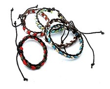 Colorful Braided Leather Adjustable Friendship Bracelet